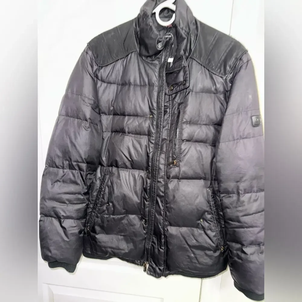Tumi Black Tech Puffer Jacket